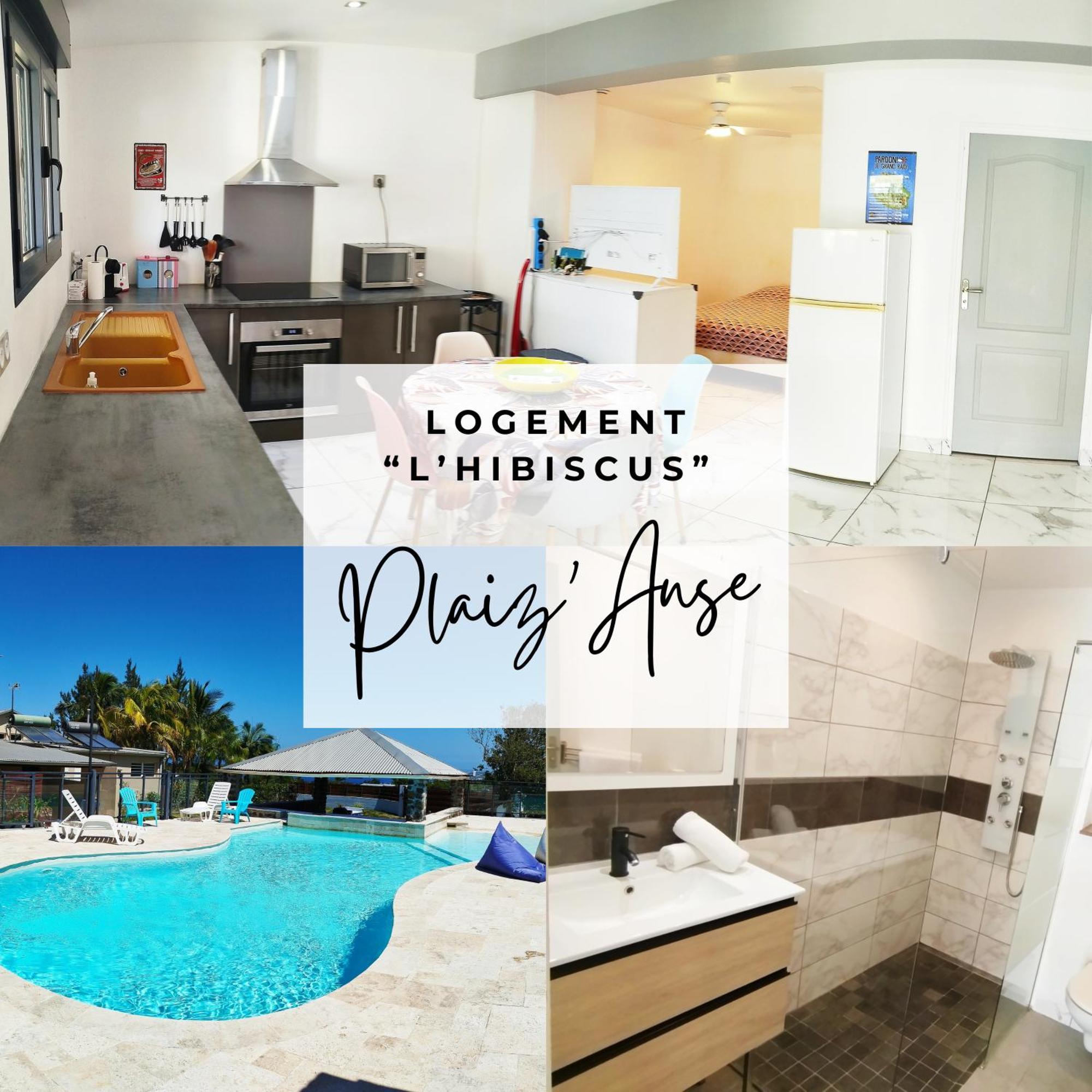 L'Hibiscus De Plaiz'Anse Apartment Petite-Île Bagian luar foto